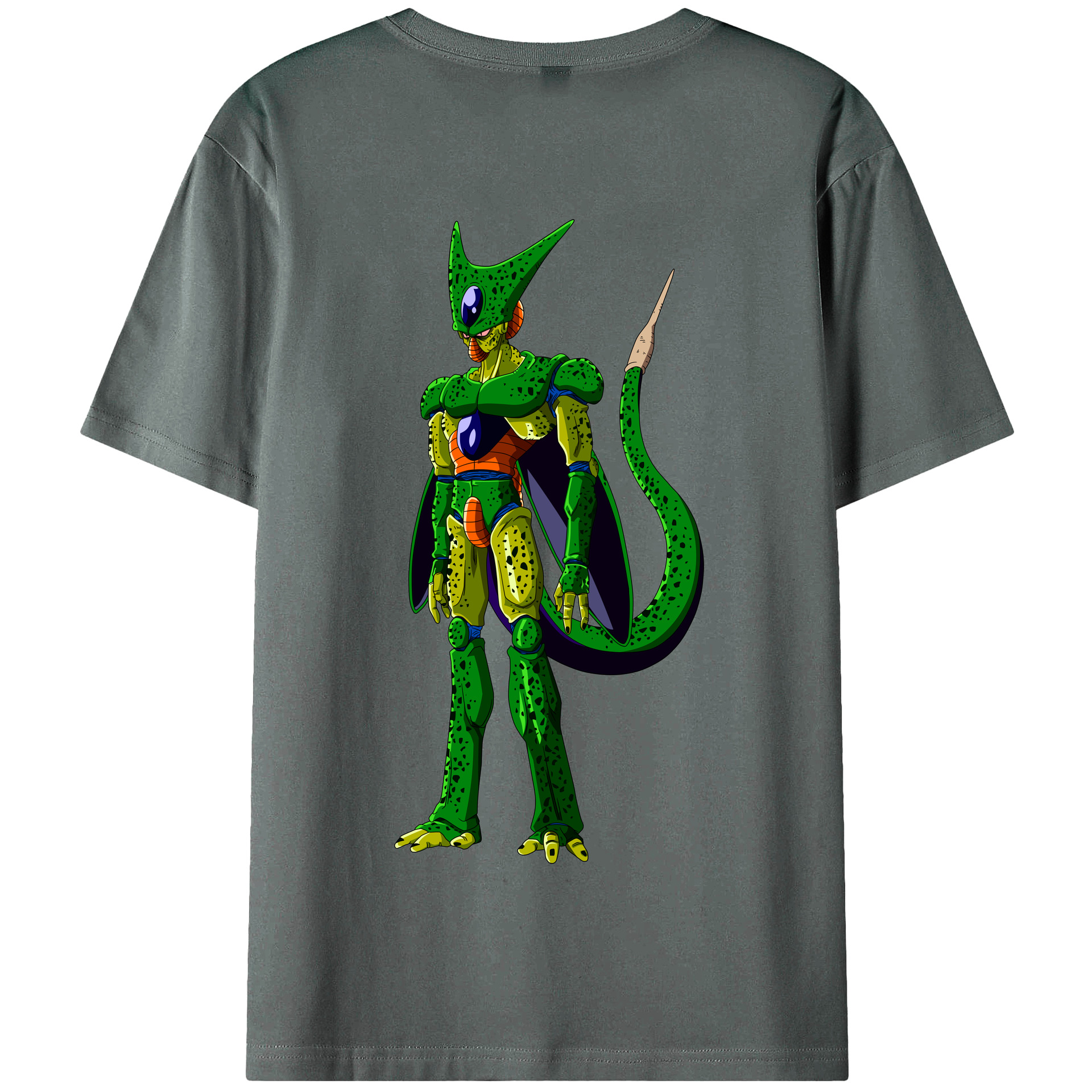 （画像用） ドラゴンボール セル DRAGON BALL Cell 綿100％半袖Tシャツ（背面プリント）
